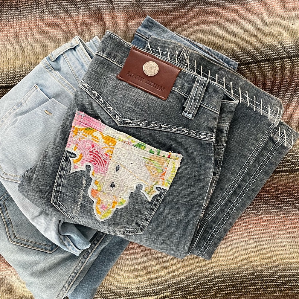 //SOLD!//VINTAGE. ANTIK DENIM vintage bootcut jeans. Rare.